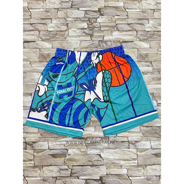 Pantalone Charlotte Hornets Mitchell & Ness Big Face Verde